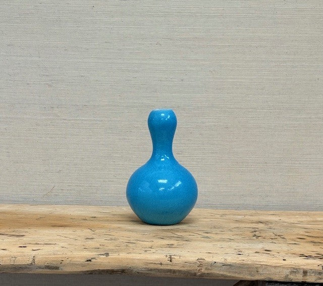 Handcrafted Turquoise Porcelain Vases
