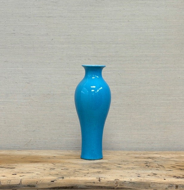 Handcrafted Turquoise Porcelain Vases