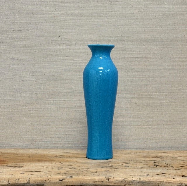 Handcrafted Turquoise Porcelain Vases