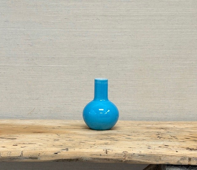 Handcrafted Turquoise Porcelain Vases