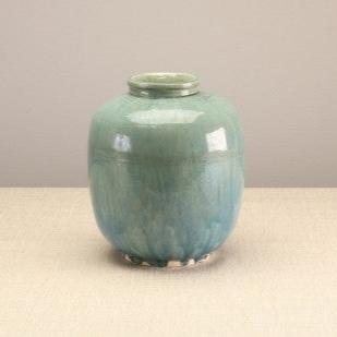 green ceramic jar