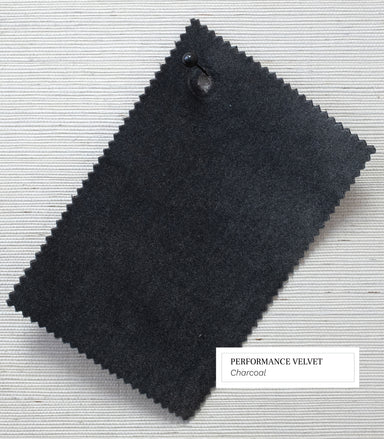 charcoal grey performance velvet swatch