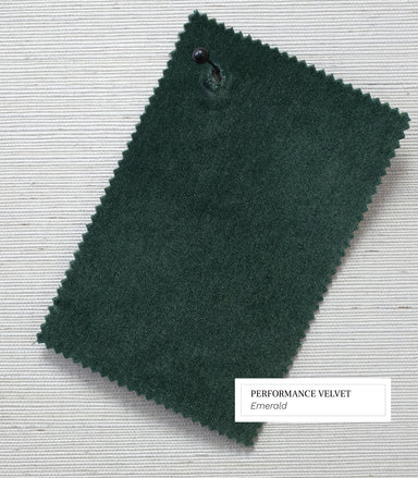 emerald performance velvet swatch