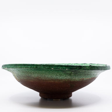 green glaze terra cotta bowl