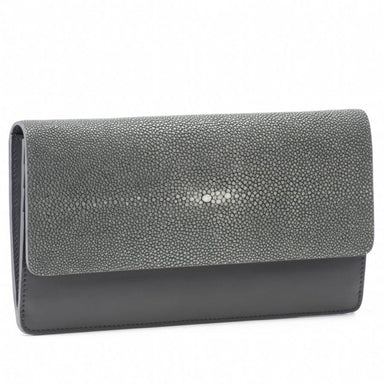 shagreen and leather wallet