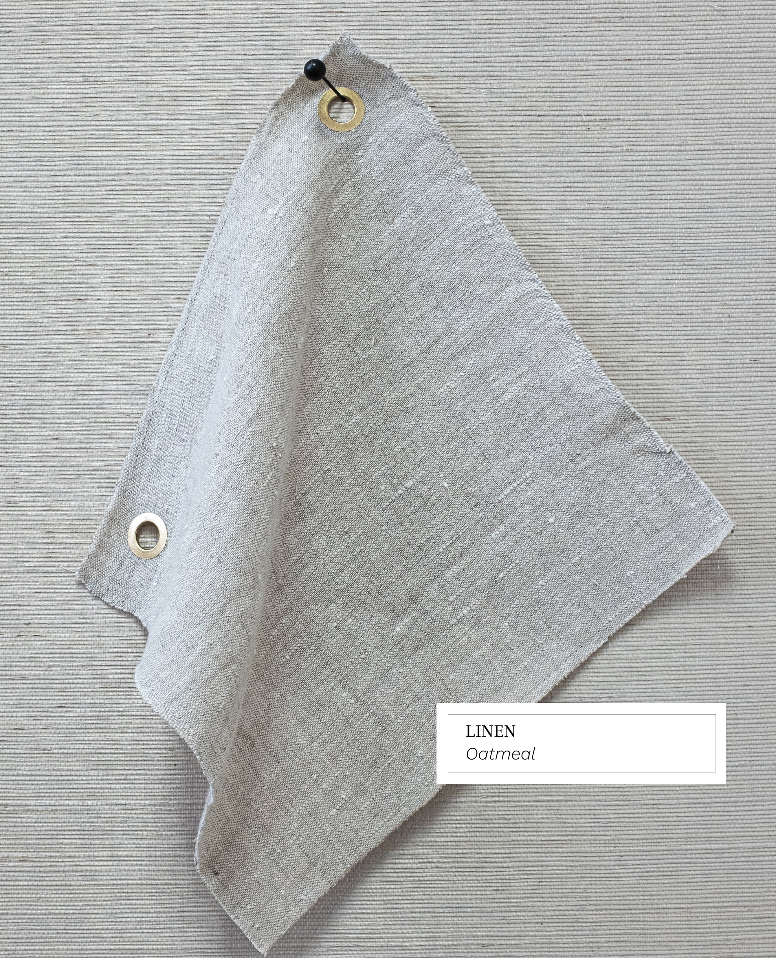 performance linen swatch in oatmeal