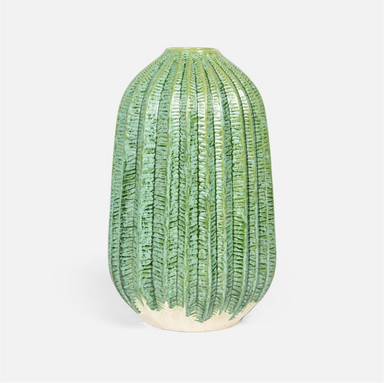 large soft green ceramic vase