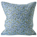 blue and green square pillow