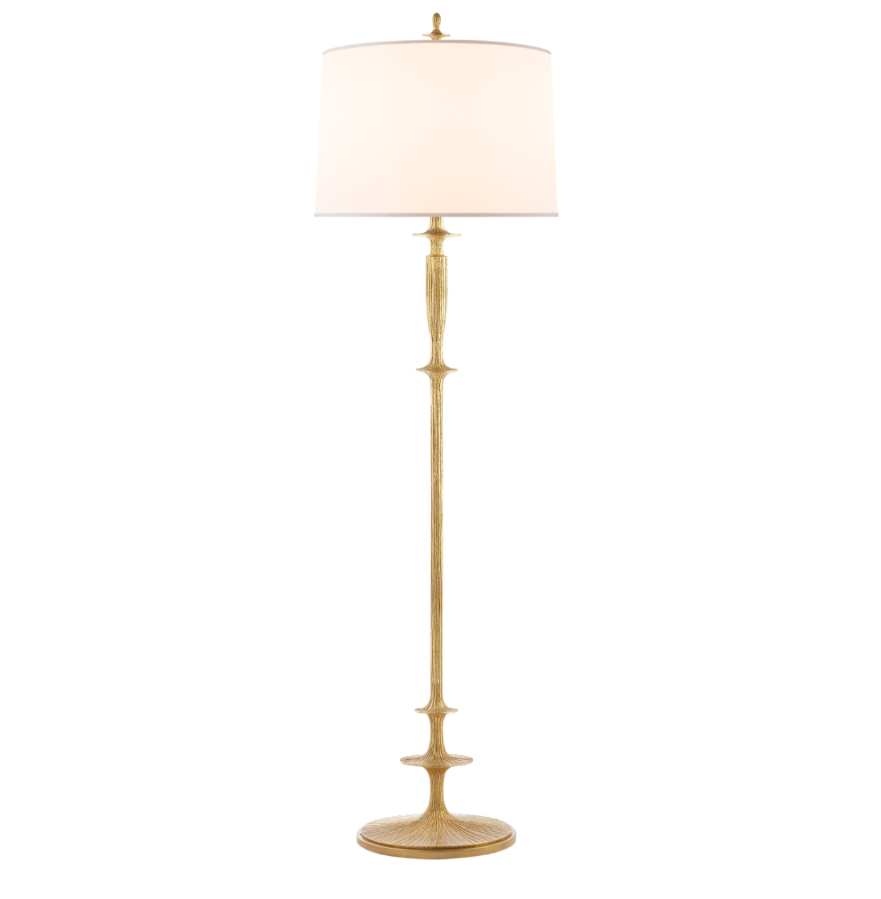 visual comfort lotus floor lamp in gild