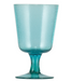 blue recycled glass wineglass