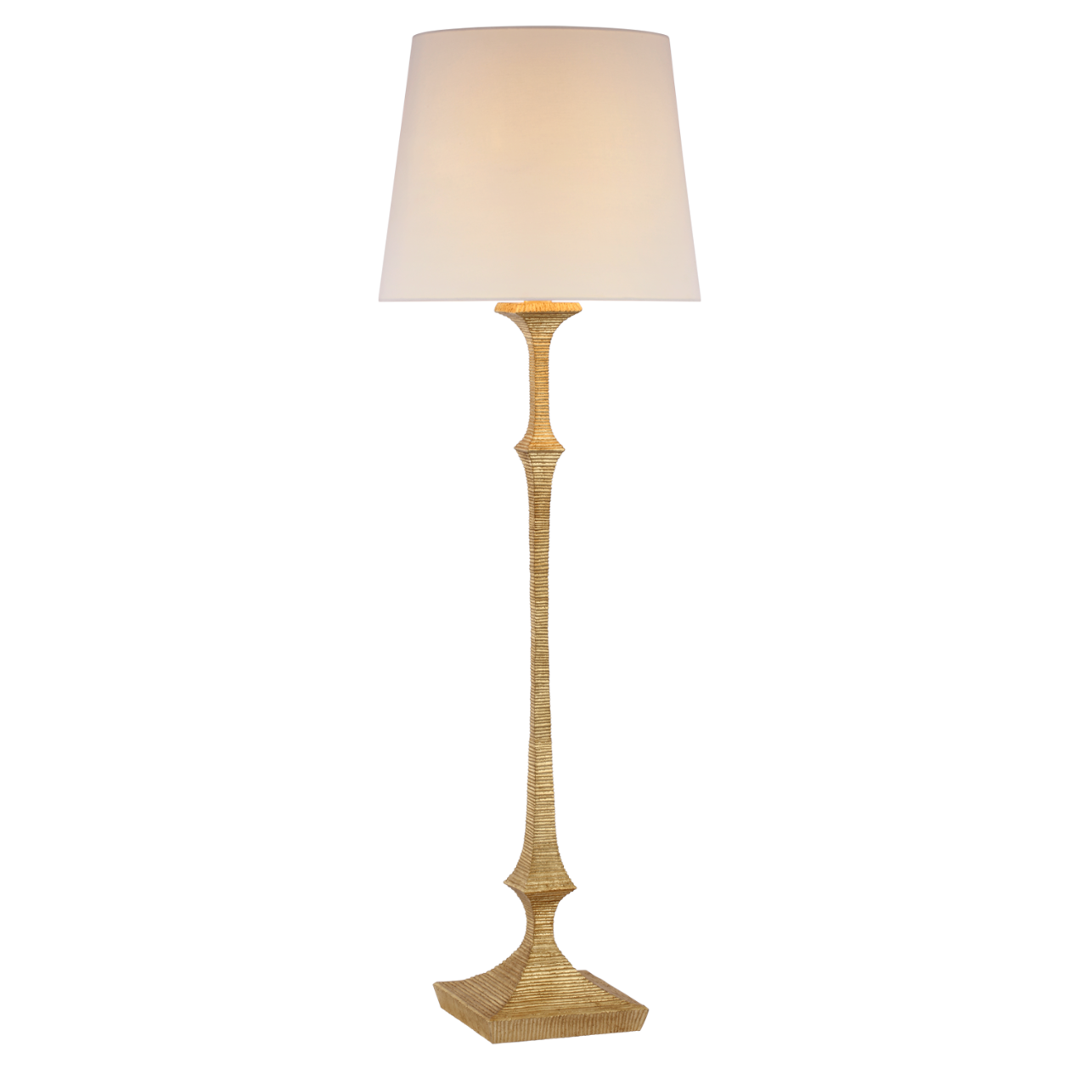 gilded iron floor lamp