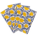 lemons-print on cotton napkins