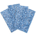 blue block print napkins