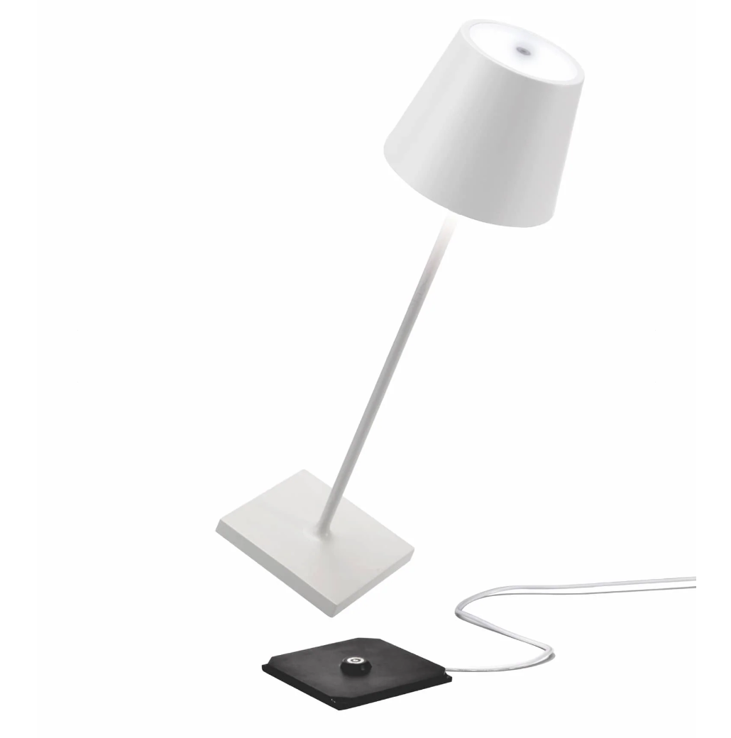 cordless lamp and charging plate