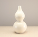 gourd shape vase in white