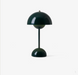 dark green flowerpot portable lamp
