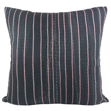 striped cotton pillow