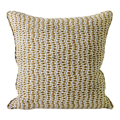amulet linen pillow in tobacco WH & Co. 