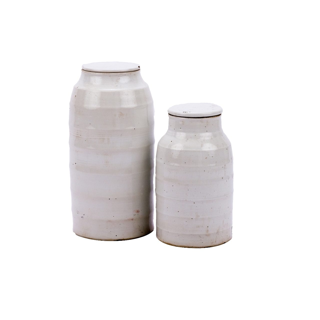 flat lidded jars
