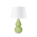 green ceramic table lamp