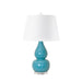 turquoise gourd table lamp