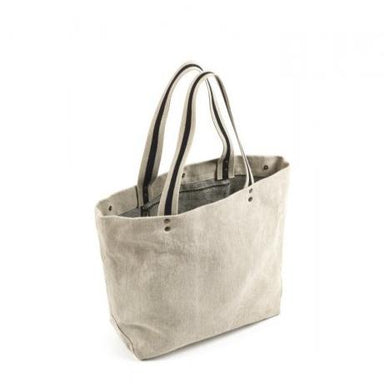 natural linen shoulder bag