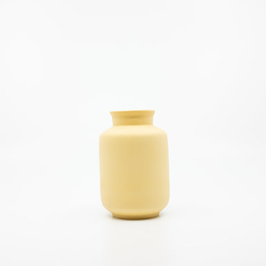 butter yellow vase