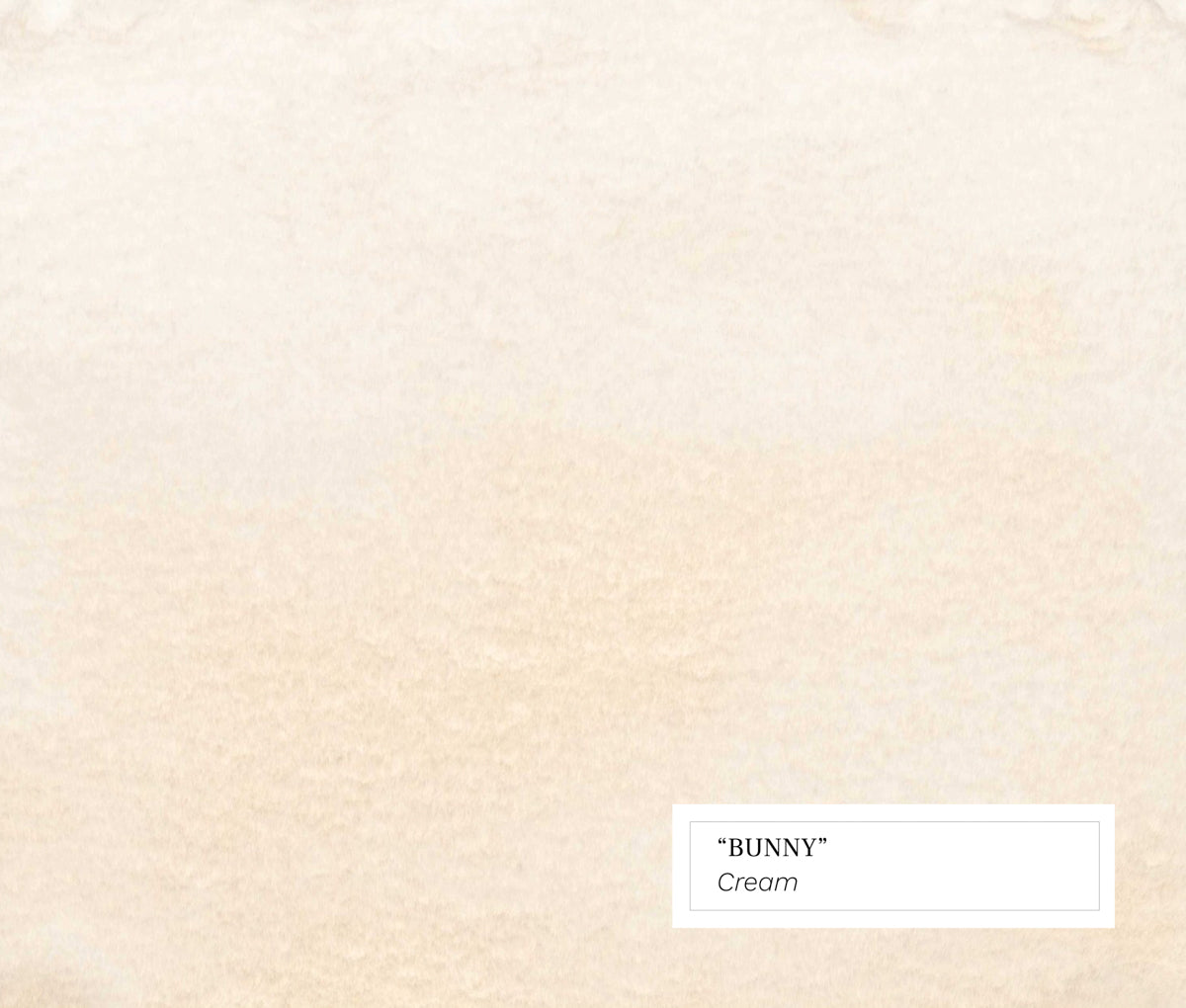 Bunny swatch in Cream