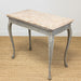 antique french marble top table top view