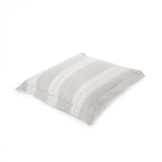 striped linen pillow