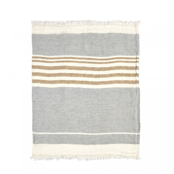 striped linen towel