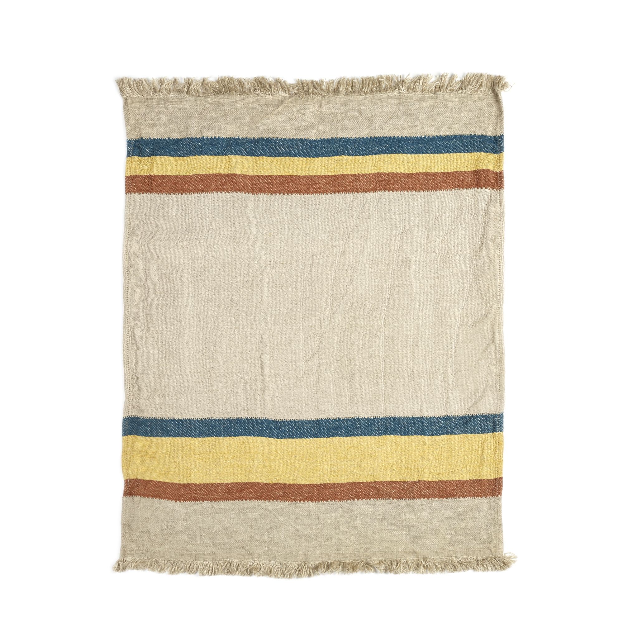striped linen towel