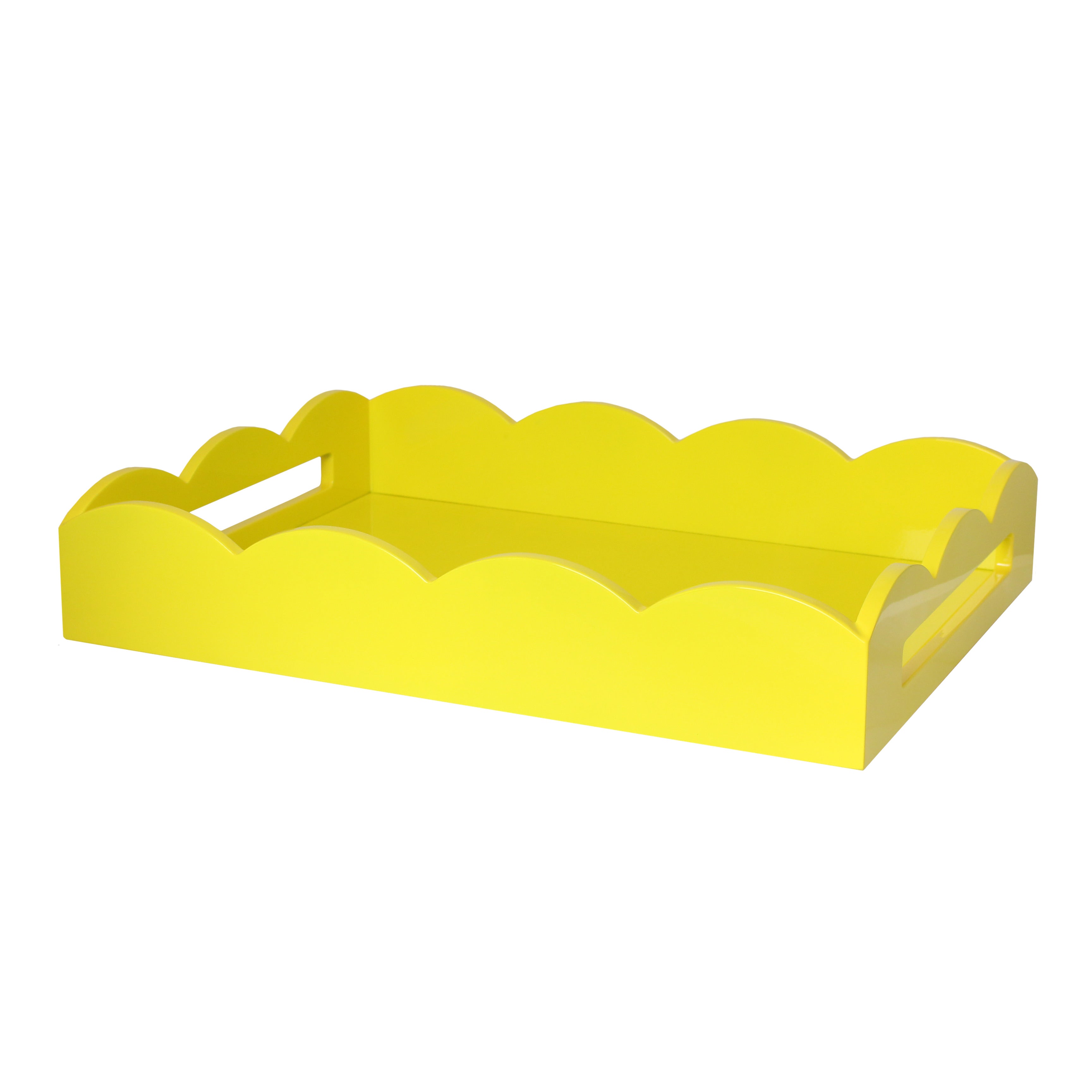 yellow lacquer tray