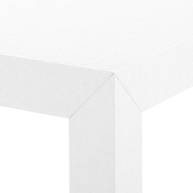 detail of white game table finish